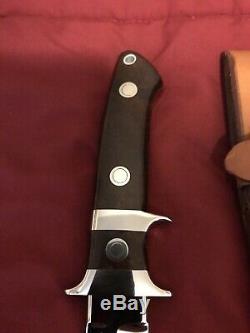 R. W. LOVELESS CUSTOM 40th. ANN. SUB HILT BOOT KNIFE FIGHTER ONE-OF-A-KIND-RARE