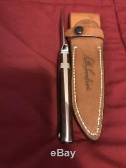 R. W. LOVELESS CUSTOM 40th. ANN. SUB HILT BOOT KNIFE FIGHTER ONE-OF-A-KIND-RARE