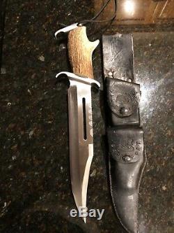 Rambo knife one-of-a-kind with deer antler