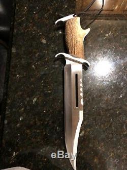 Rambo knife one-of-a-kind with deer antler