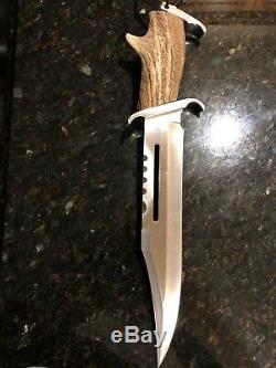 Rambo knife one-of-a-kind with deer antler