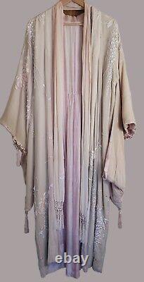 Rare Antique Handmade One Of A Kind 100% Silk Kimono