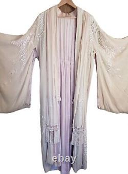 Rare Antique Handmade One Of A Kind 100% Silk Kimono