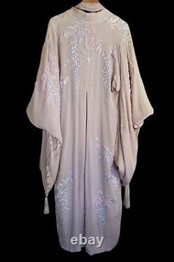 Rare Antique Handmade One Of A Kind 100% Silk Kimono