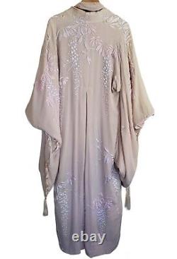 Rare Antique Handmade One Of A Kind 100% Silk Kimono