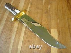 Rare Custom Buck 903 Bowie Knife One Of A Kind Nra Charlton Heston Gold Etch