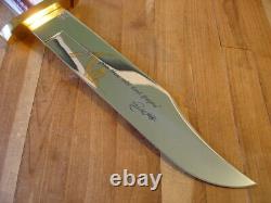 Rare Custom Buck 903 Bowie Knife One Of A Kind Nra Charlton Heston Gold Etch