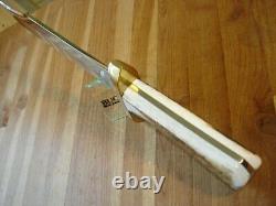 Rare Custom Buck 903 Bowie Knife One Of A Kind Nra Charlton Heston Gold Etch