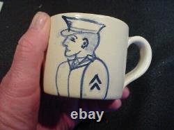 Rare Dorchester Pottery cup-Cpl Paul-signed and dated-one of a kind