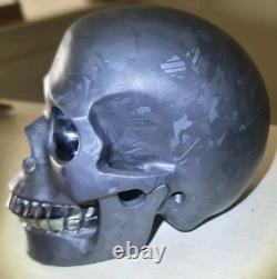 Rare! Genuine Tera Hertz Crystal Hand Carved Skull! One-of-a-kind Statue Carving