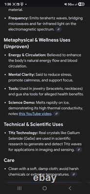 Rare! Genuine Tera Hertz Crystal Hand Carved Skull! One-of-a-kind Statue Carving