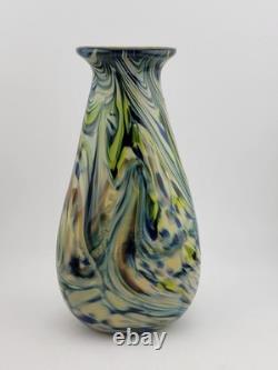 Rare One Of A Kind Collectible Scott Meyer 2009 Signed Fused Glass Vase