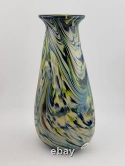 Rare One Of A Kind Collectible Scott Meyer 2009 Signed Fused Glass Vase