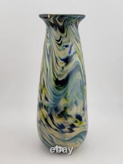 Rare One Of A Kind Collectible Scott Meyer 2009 Signed Fused Glass Vase