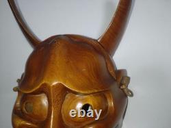 Rare, One-Of-A-Kind, Hannya Mask, Wood Carving, Noh Play, Antique