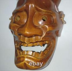 Rare, One-Of-A-Kind, Hannya Mask, Wood Carving, Noh Play, Antique