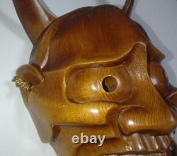 Rare, One-Of-A-Kind, Hannya Mask, Wood Carving, Noh Play, Antique
