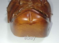 Rare, One-Of-A-Kind, Hannya Mask, Wood Carving, Noh Play, Antique