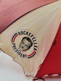 Rare One Of A Kind Rockefeller For President 1964 Election Campaign Umbrella