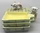 Rare One Of A Kind-antique/vintage Cat Ashtray With Holder And Additional Trays