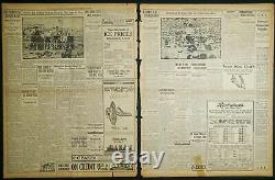 Rare One of Kind 1919 Ohio Newspaper Jack Dempsey Disposes of Jess Willard
