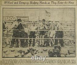 Rare One of Kind 1919 Ohio Newspaper Jack Dempsey Disposes of Jess Willard