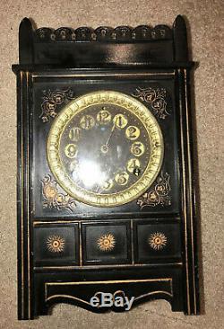 Rare One of a Kind Antique Ansonia Mechanical Iron Mantel Clock