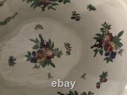 Rare One of a Kind Vintage Chinese Porcelain Adorned Foot Bath/ Fish Bowl