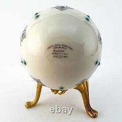 Rare One of a kind Lenox China Treasures Jeweled SHELL Egg with Stand 1996