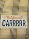 Rare Original Custom California License Plate Carrrrr One Of A Kind