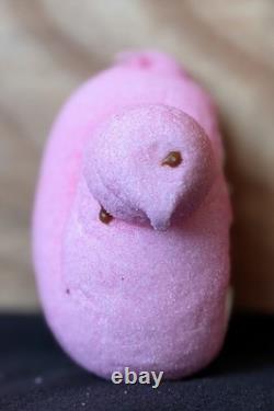 Rare Picasso Pink Marshmallow Peep Chick! One of a kind unusual Easter Candy