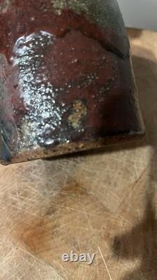 Rare Raku 13th Gen Hiromouto Sake Bottle Natural Ash Glaze One Of A Kind 1/1