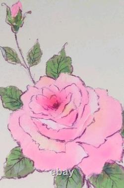 Rare Valentine's Day Card Proof Orginal One Of A Kind 1960s Greeting Company Art