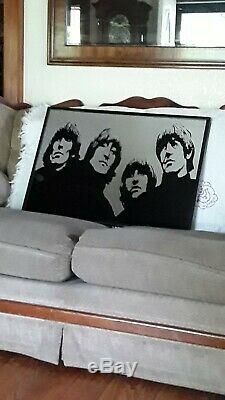 Rare, Vintage Beatles handmade one-of-a-kind mirror! 21 by 31 inches. 3/4 thick