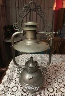 Rare Vintage Nulite Hanging Lamp National Stamping Company Chicago One Of A Kind