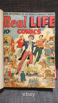 Real Life Comics Bound Volume #1-15 GOLDEN AGE TREASURE ONE OF A KIND