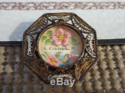 Reliquary Relic 1st Class St. Christopher & COA Document One of a kind