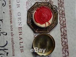 Reliquary Relic 1st Class St. Christopher & COA Document One of a kind