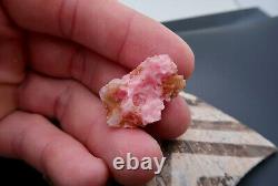 Remarkable One Of A Kind Rare Pink Rhodochrosite & Quartz Specimen Silverton Co