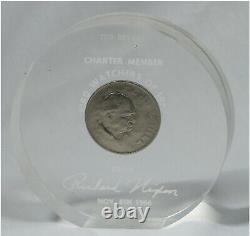 Richard Nixon Extremely RARE reporter one of a kind Churchill crown coin 1966