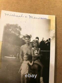 Ronald Reagan Rare One of a Kind Candid Photo Shirtless withHis Kids 40s