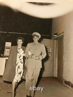 Ronald Reagan Rare One of a Kind Candid Photo WWII withWife Jane Wyman 40s