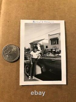 Ronald Reagan Rare One of a Kind Candid Photo With His Car Early 1940s
