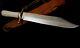 Ruana 38c'm' Elk Handle Bowie -rare One-of-a-kind Knife'death To All Yanks