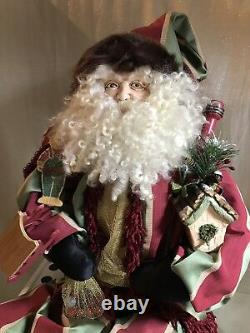 SANTA. One-of-a-Kind, in a Minstrel-style Outfit. Approx 46 in Length. NEW