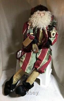 SANTA. One-of-a-Kind, in a Minstrel-style Outfit. Approx 46 in Length. NEW