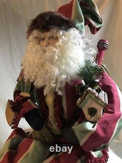 SANTA. One-of-a-Kind, in a Minstrel-style Outfit. Approx 46 in Length. NEW