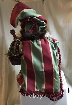 SANTA. One-of-a-Kind, in a Minstrel-style Outfit. Approx 46 in Length. NEW