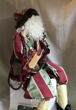 SANTA. One-of-a-Kind, in a Minstrel-style Outfit. Approx 46 in Length. NEW