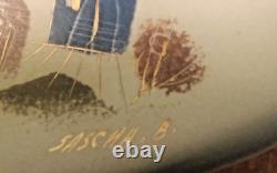 SASCHA BRASTOFF AUTOGRAPHED'58 Free Form Dish Houses MCM One of A Kind